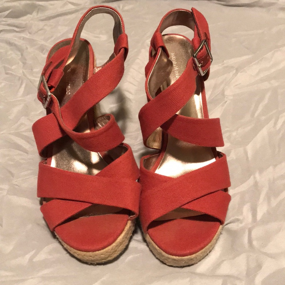 Light red wedges from Banana Republic